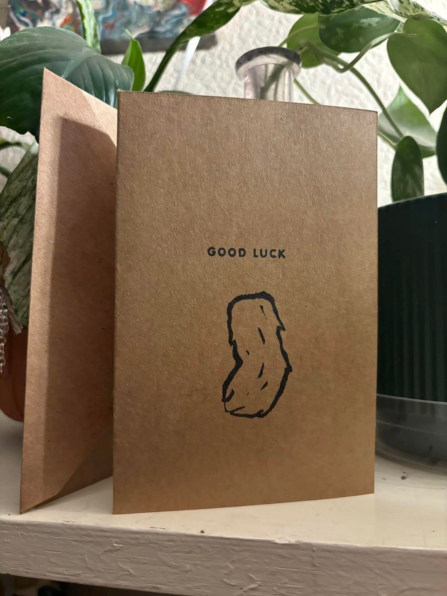 "Good Luck" Greeting Card